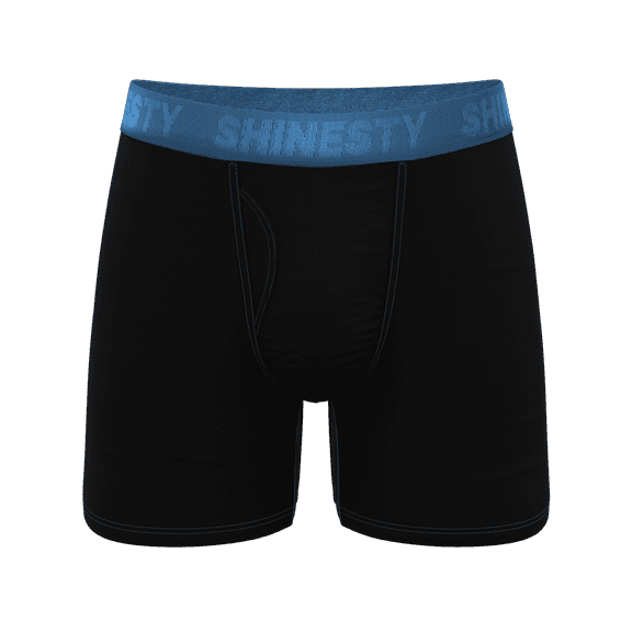 The Black Hole - Shinesty Black and Blue Ball Hammock Pouch Underwear With Fly  5X