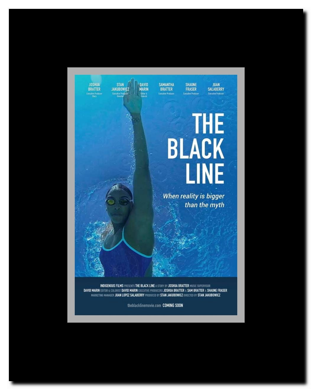 The Black Line Framed Movie Poster