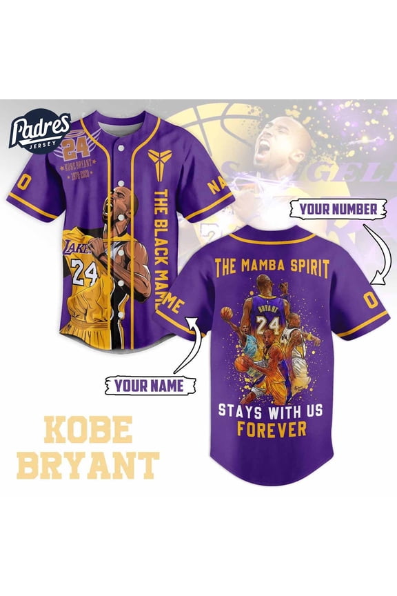 The Black Mamba Kobe Kobe Bryant Baseball Jersey Outfit