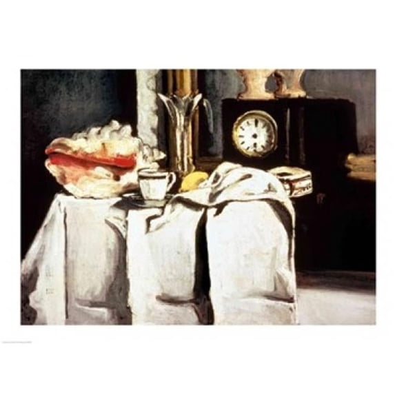 The Black Marble Clock C.1870 Poster Print by Paul Cezanne - 36 x 24 in. - Large