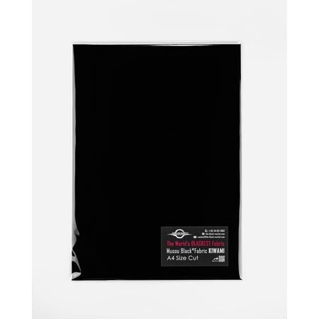 The Black Market Musou Black Fabric KIWAMI, Backcoated - A4 Sized Cut