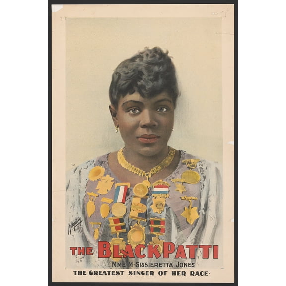 The Black Patti, Mme. M. Canvas Wall Art (20" x 30")Sissieretta Jones