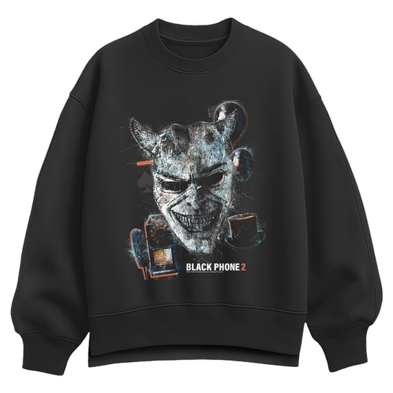 The Black Phone - Mask - Women's Oversized Fleece Crew Sweatshirt