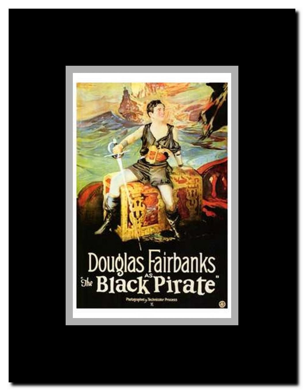 The Black Pirate Framed Movie Poster