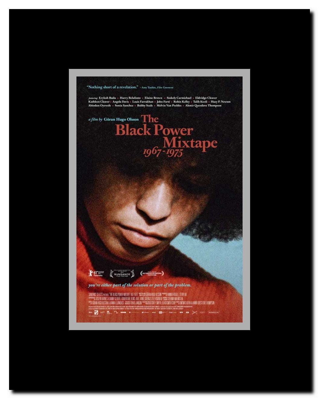 The Black Power Mixtape 1967-1975 Framed Movie Poster