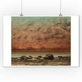 thumbnail image 1 of The Black Rocks at Trouville - Masterpiece Classic - Artist: Gustave Courbet c. 1865 (9x12 Art Print, Wall Decor Travel Poster), 1 of 1