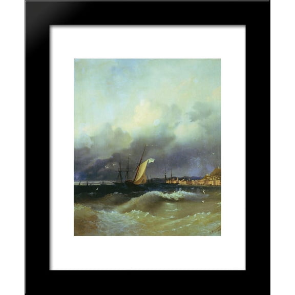 The Black Sea at night 20x24 Framed Art Print by Aivazovsky, Ivan