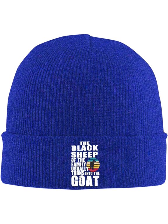 The Black Sheep of The Family Usually Turns Into The Goat Beanie Hats for Men Women Knit Skull Cap Warm Winter Hats