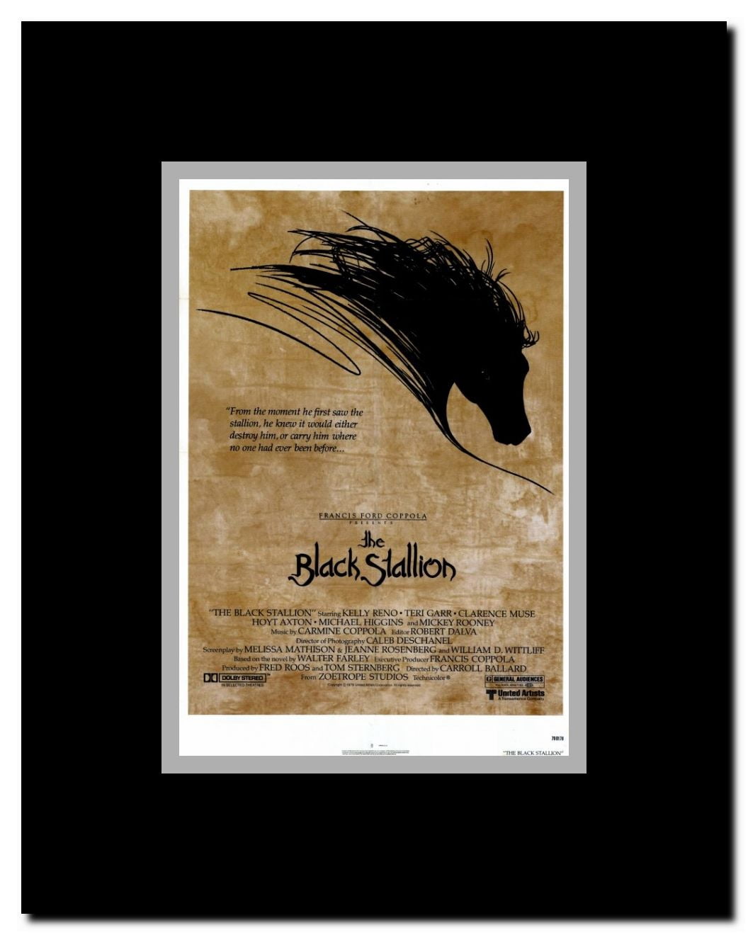 The Black Stallion Framed Movie Poster