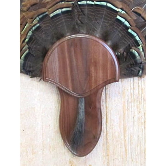The Black Walnut Turkey Mounting Kit with Beard Plate -02$$Other