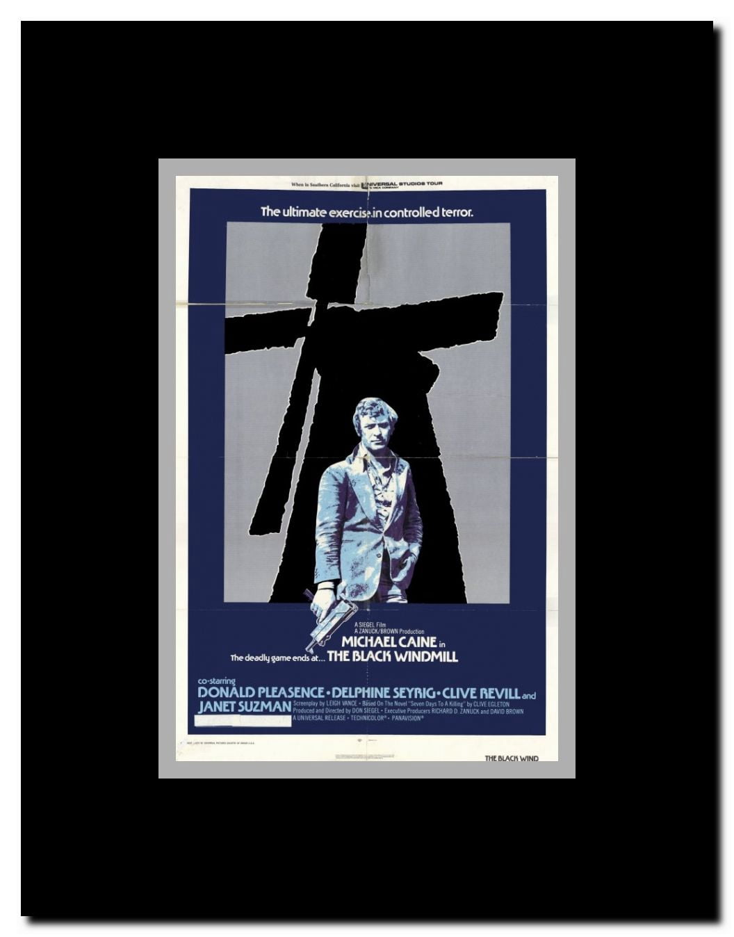 The Black Windmill Framed Movie Poster