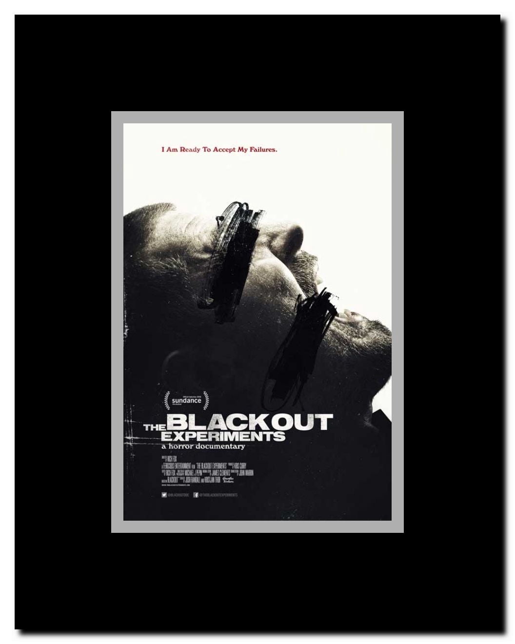 The Blackout Experiments Framed Movie Poster