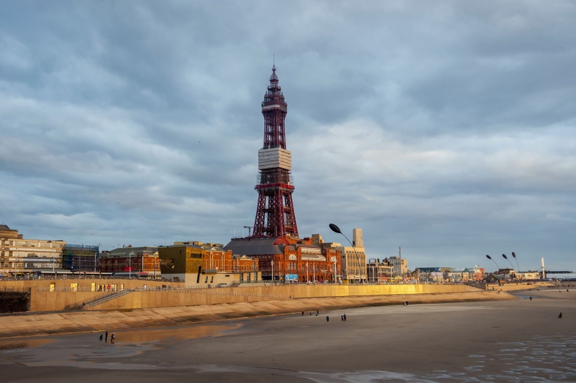 The Blackpool Tower Blackpool Lancashire England Canvas Art - Dosfotos  Design Pics (34 x 22)