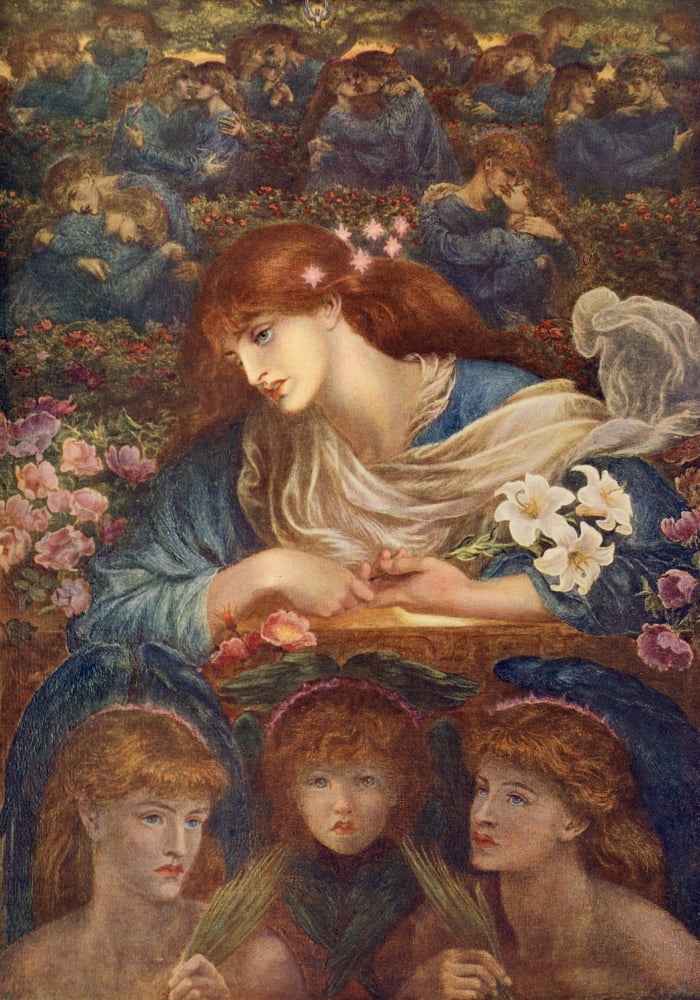 The Blessed Damozel Canvas Art - DG Rossetti (24 x 36)