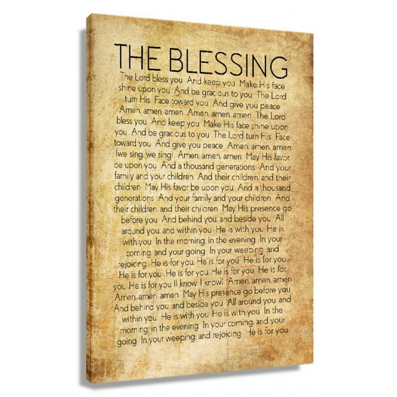 The Blessing Lyrics Wall Art Retro Prints Poster Landscape Printed Canvas Room Decoration Painting Artwork Modern Pictures for Hallway