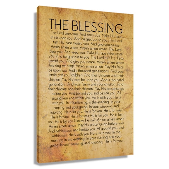 The Blessing Lyrics Wall Art Vintage Prints Poster Canvas Painting Panels Home Decoration Living Room Ideas Pictures for Hallway Modern Decorative
