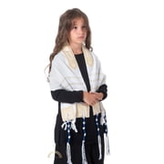 The Blessing Tallit Prayer Shawl for Children Christian   Small Tallit with Aaronic Blessing Gold