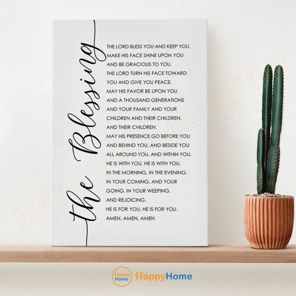 The Blessing Wall Art Elevation Worship Lyrics Prints Christian Home Decor Home Decor Office Wall Art