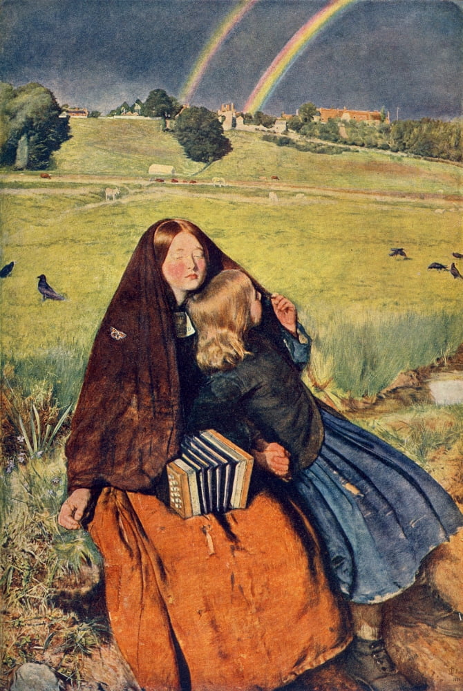 The Blind Girl Great Pictures in Private Galleries 1905 Canvas Art - John E Millais (24 x 36)
