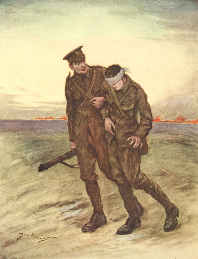 The Blinded Soldiers and Sailors Giftbook 1915 A relic of the fight Canvas Art - Frank Wright (18 x 24)