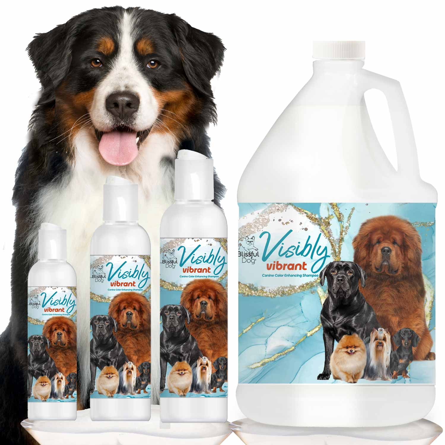 The Blissful Dog Visibly Vibrant Color Enhancing Dog Shampoo I Reduces