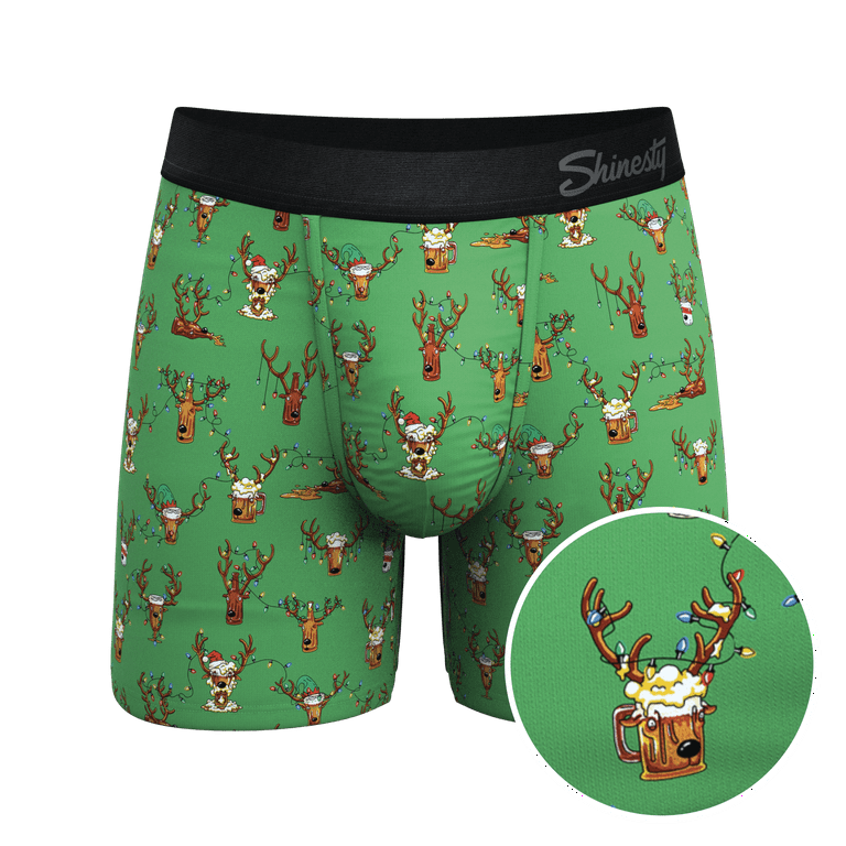 The Blitzened - Shinesty Reindeer Beer Ball Hammock Pouch Underwear XL
