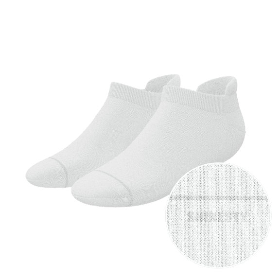 The Blizzard - Shinesty Plain White Heel Hammock Ankle Socks Large