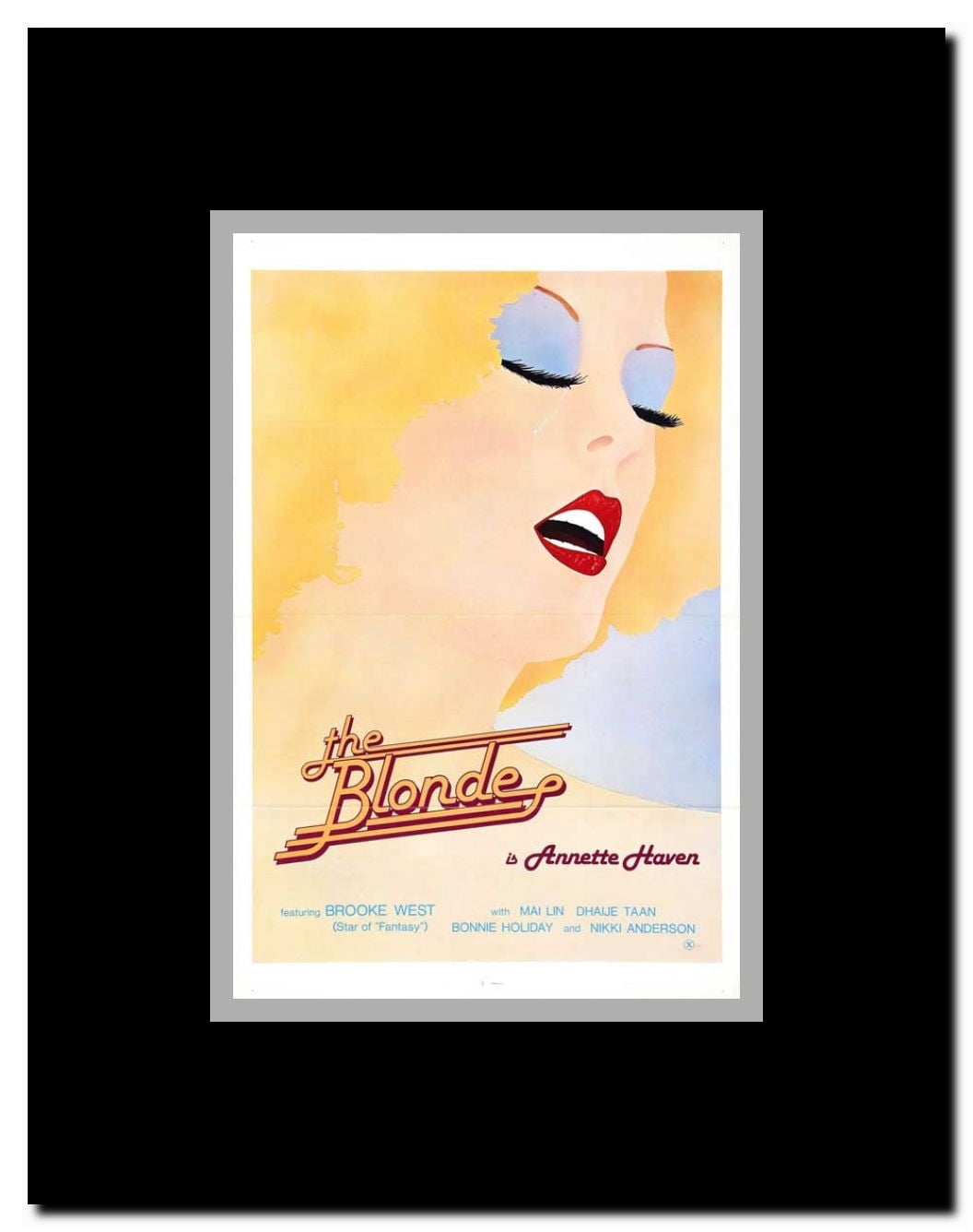 The Blonde Framed Movie Poster