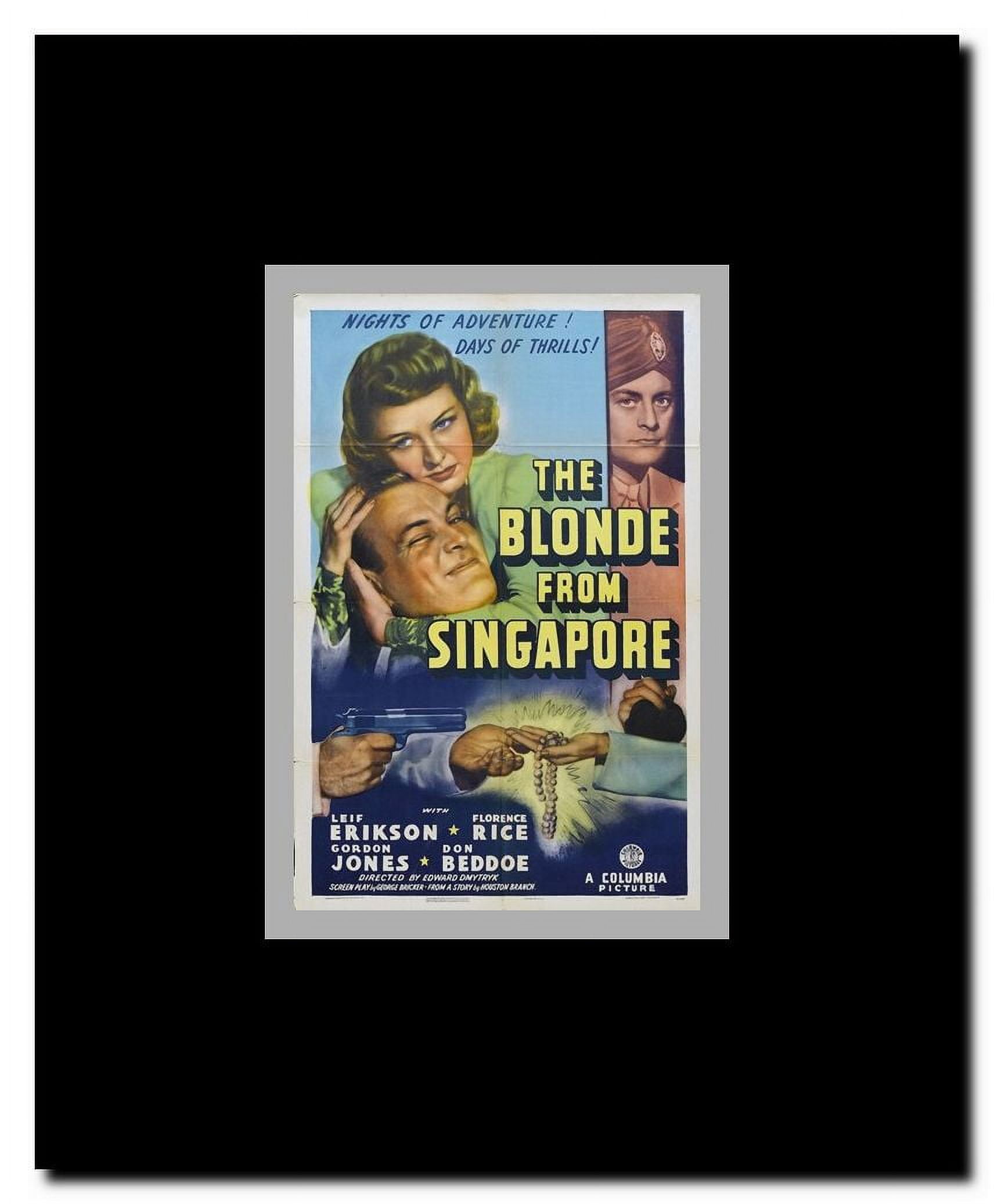The Blonde from Singapore Framed Movie Poster