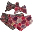 thumbnail image 1 of The Bloo Club Bowdanas, Dog Bow Ties & Bandanas, 100% Made in The US, a melding of Comfort & Style, Donate with Each Sale to Local Animal Shelters (Vintage Diva, X-Small), 1 of 7