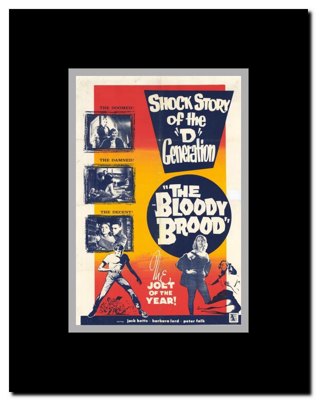 The Bloody Brood Framed Movie Poster