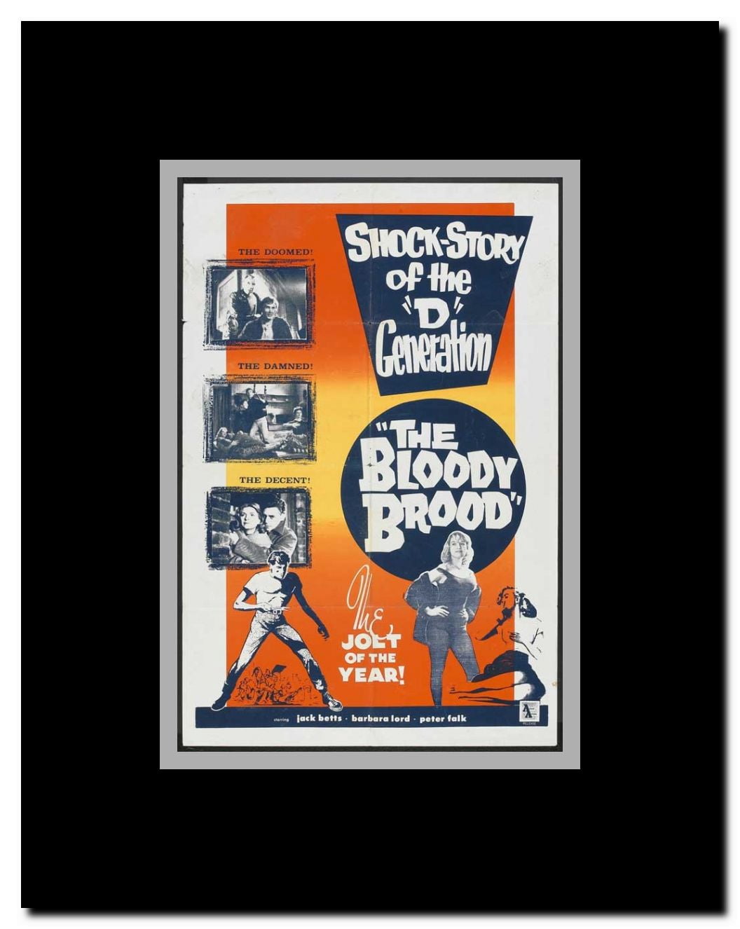 The Bloody Brood Framed Movie Poster