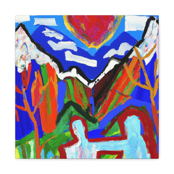 The Blue Abstract - Canvas