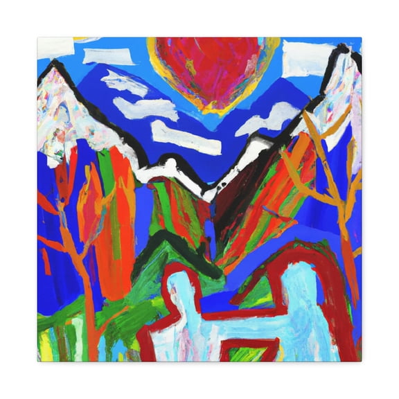 The Blue Abstract - Canvas