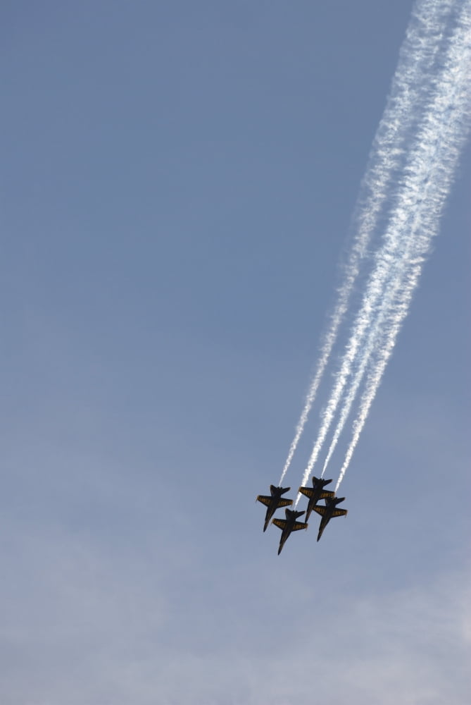 The Blue Angels perform aerial demonstrations during an air show Canvas Art - Stocktrek Images (23 x 34)