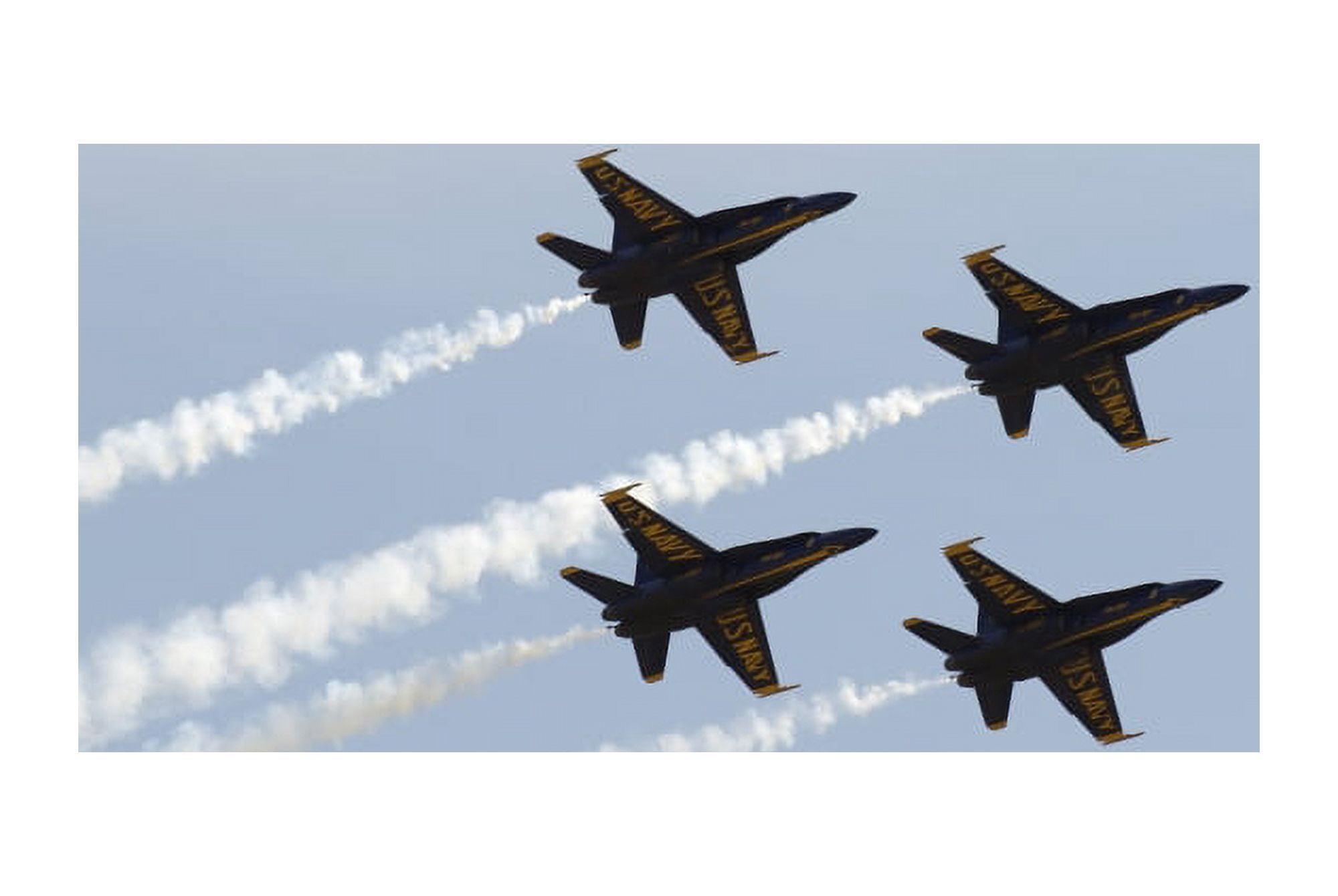 The Blue Angels perform aerial demonstrations during an air show Canvas Art - Stocktrek Images (34 x 23)