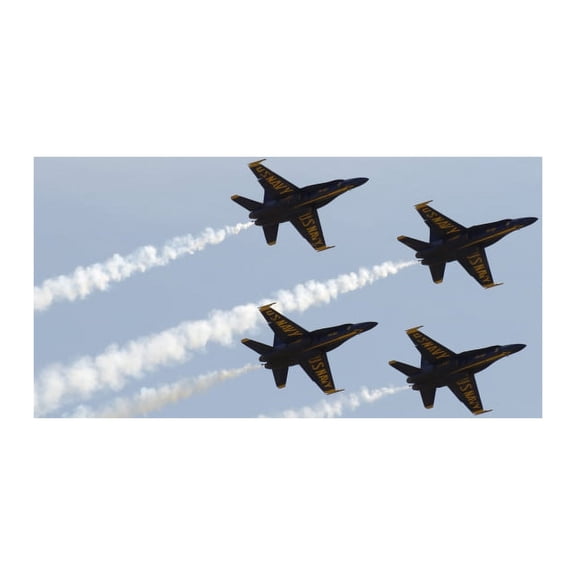 The Blue Angels perform aerial demonstrations during an air show Canvas Art - Stocktrek Images (34 x 23)