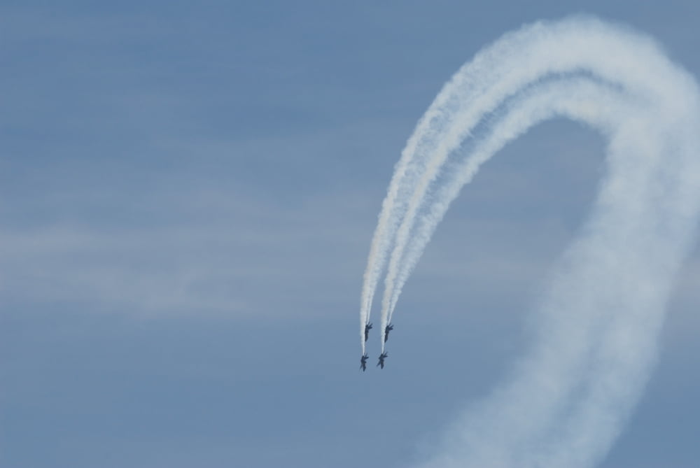 The Blue Angels perform aerial demonstrations during an air show Canvas Art - Stocktrek Images (34 x 23)