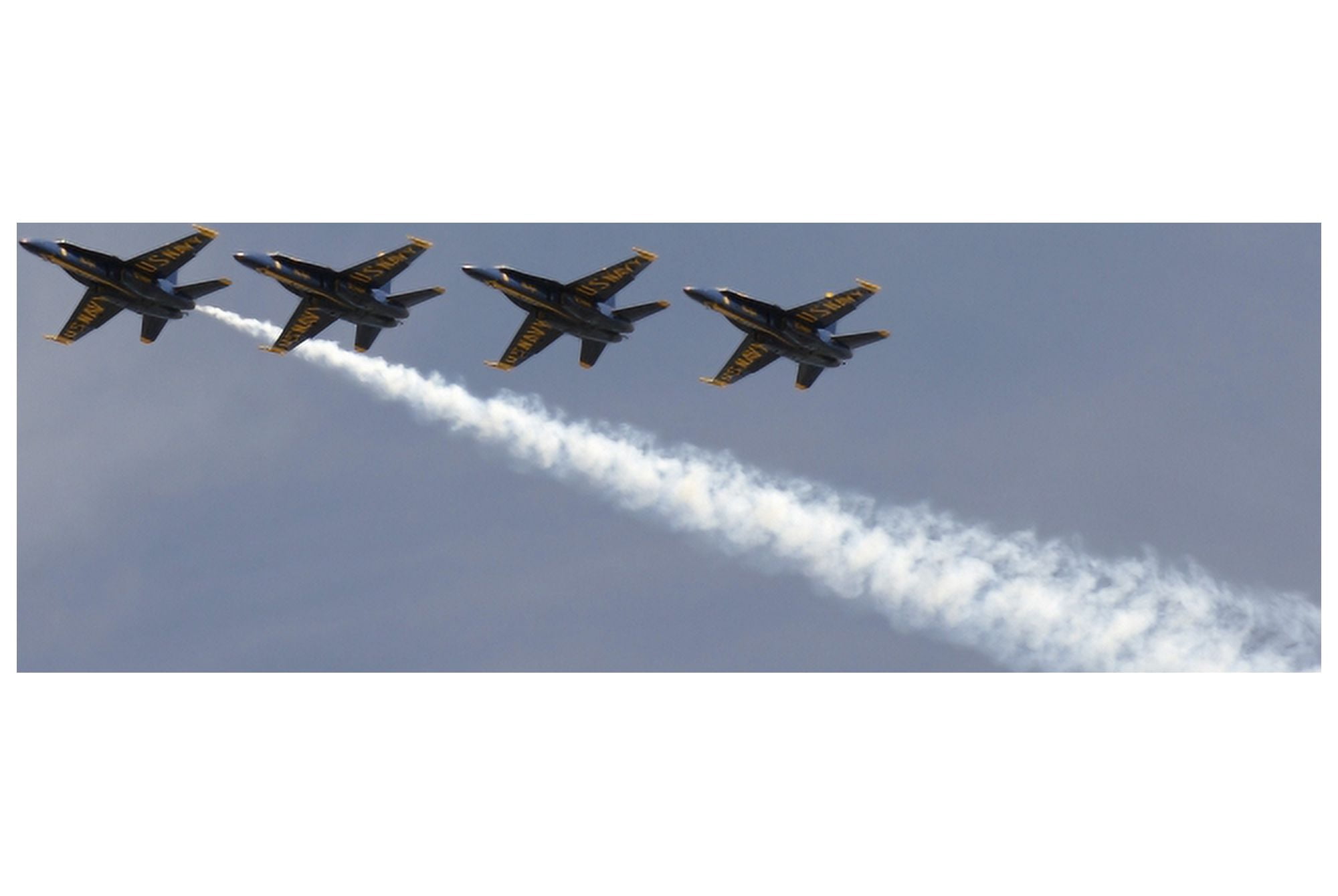 The Blue Angels perform aerial demonstrations during an air show Canvas Art - Stocktrek Images (34 x 23)