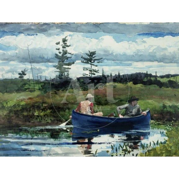 The Blue Boat, 1892, Transportation Unframed Giclee Print Wall Art by Winslow Homer Sold by ArtCom