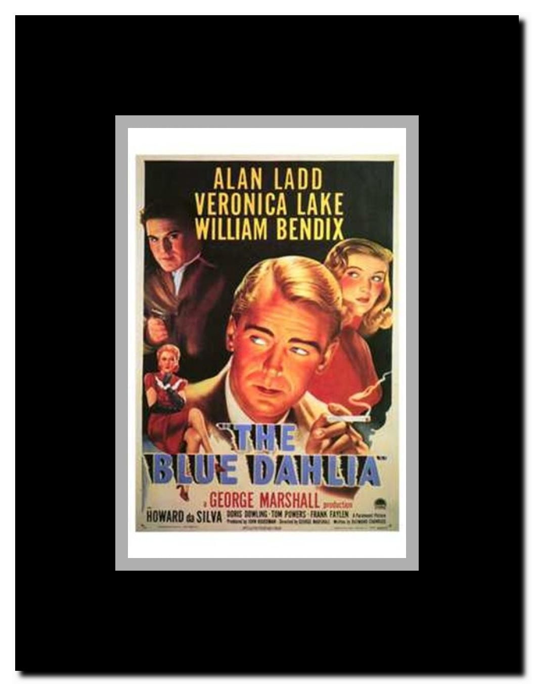 The Blue Dahlia Framed Movie Poster