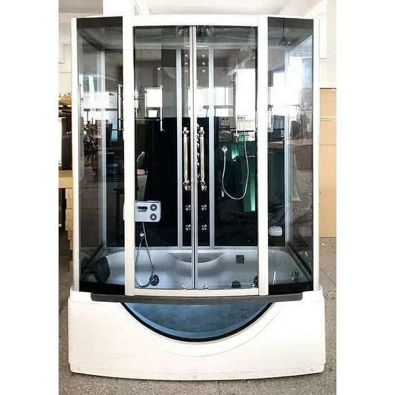 The Blue Lagoon Steam Shower Cabin with massage tub ER67-35WSB-HD 67" x 35"