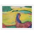 thumbnail image 1 of The Blue Rider (Der Blaue Reiter) - From an Original Color Painting by Franz Marc c.1910 - Fine Art Matte Paper Print (Unframed) 20x26in, 1 of 4