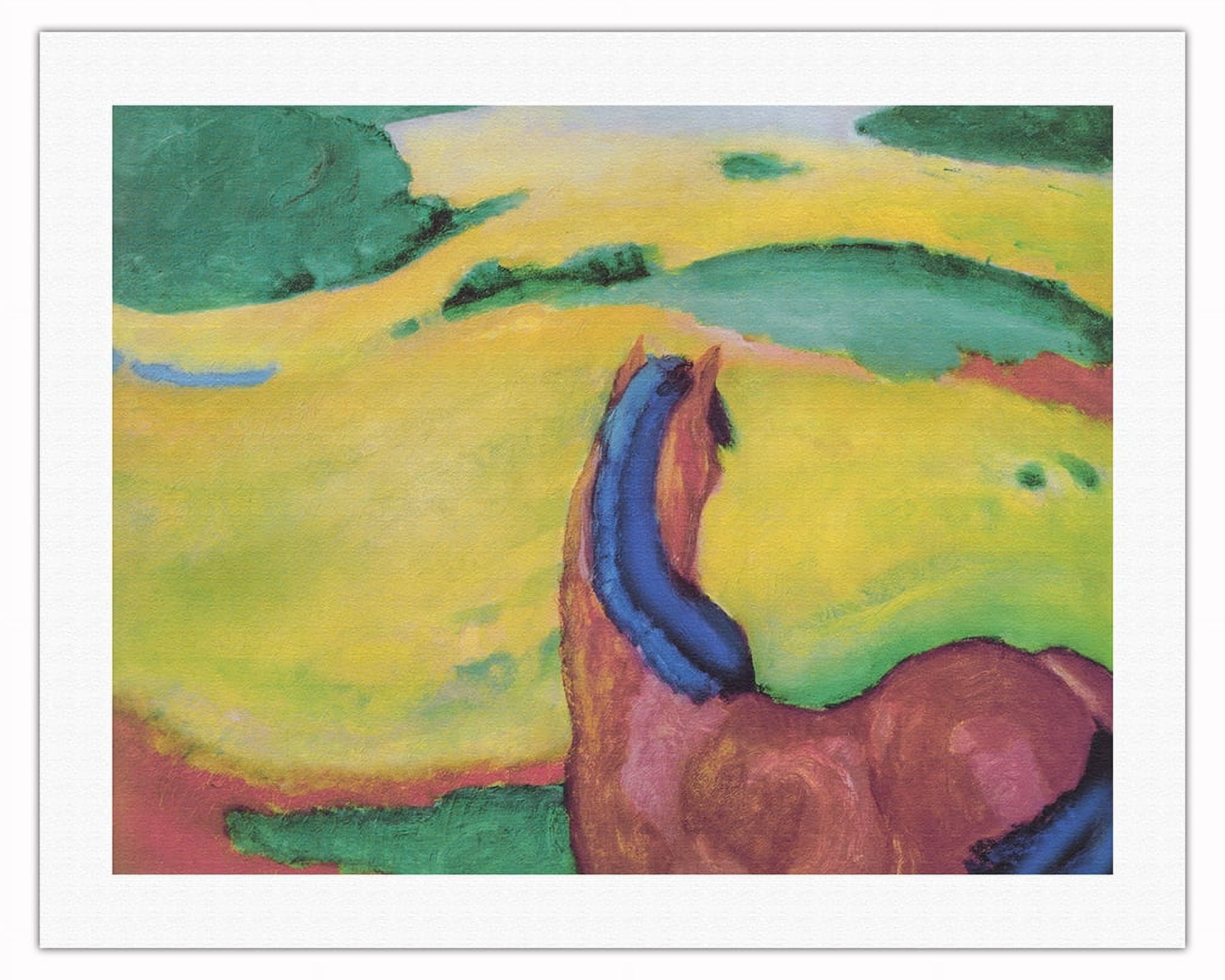 Der Bleu Rider The Blue Rider (Der Blaue Reiter) - From an Original Color Painting by ...