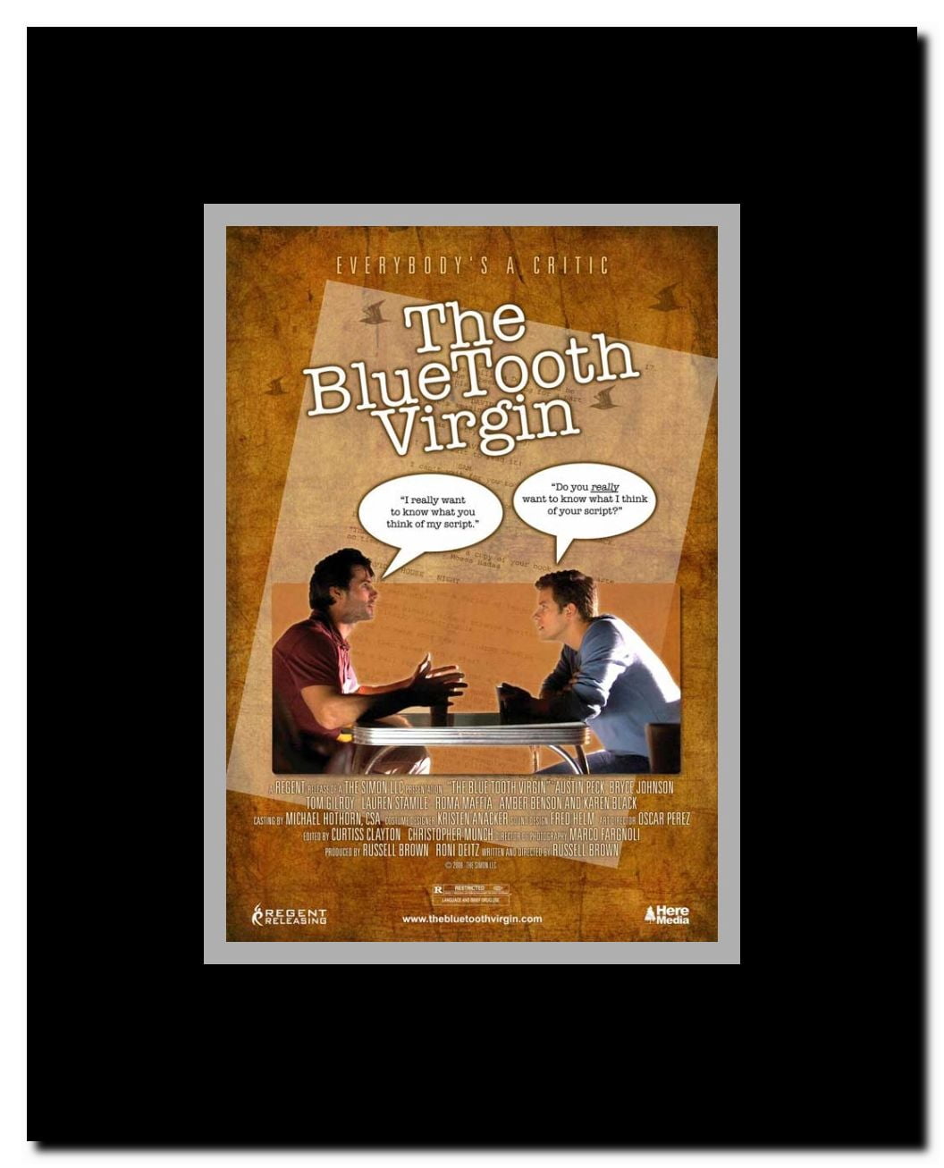 The Blue Tooth Virgin Framed Movie Poster