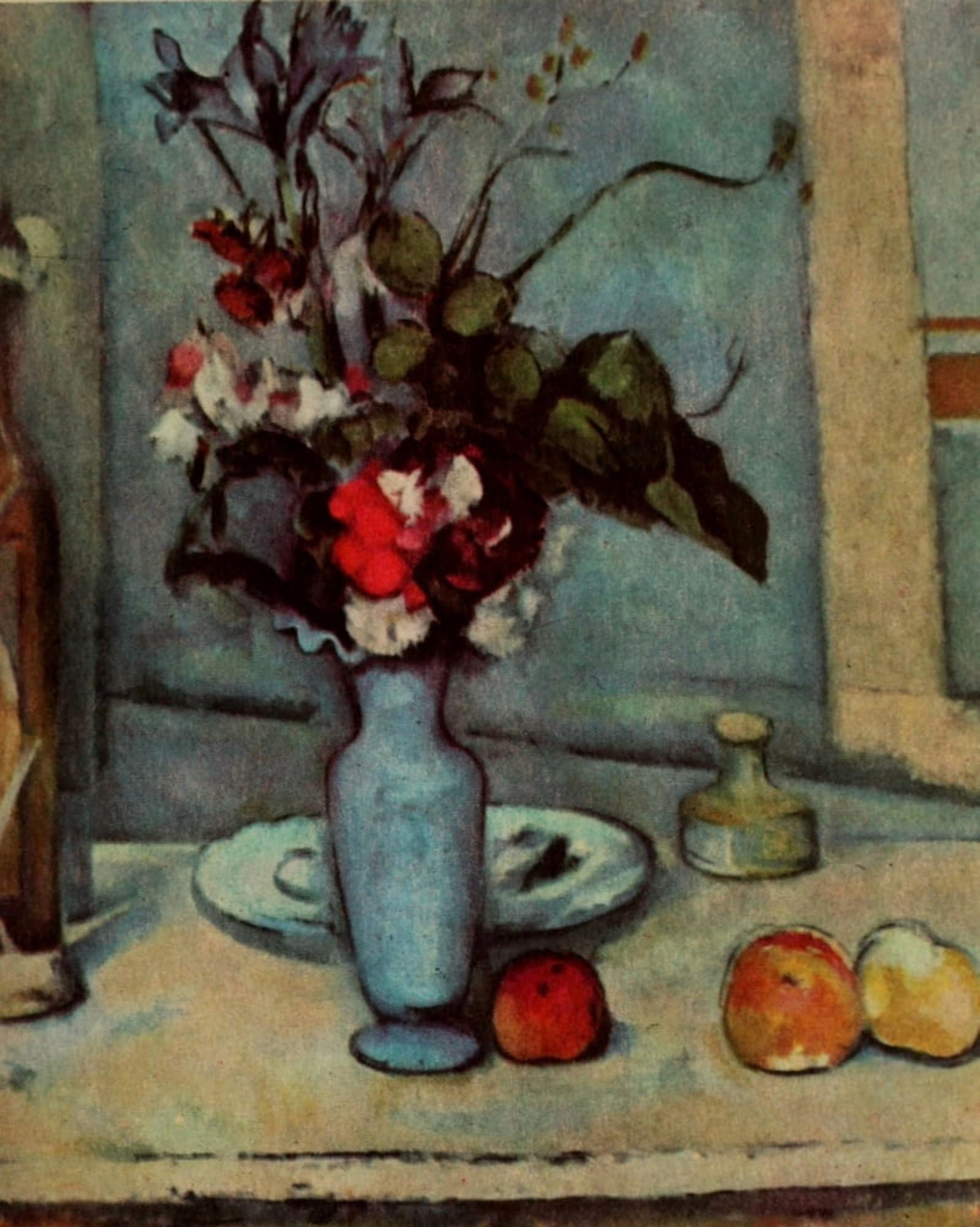 The Blue Vase Canvas Art - Paul Czanne (18 x 24)