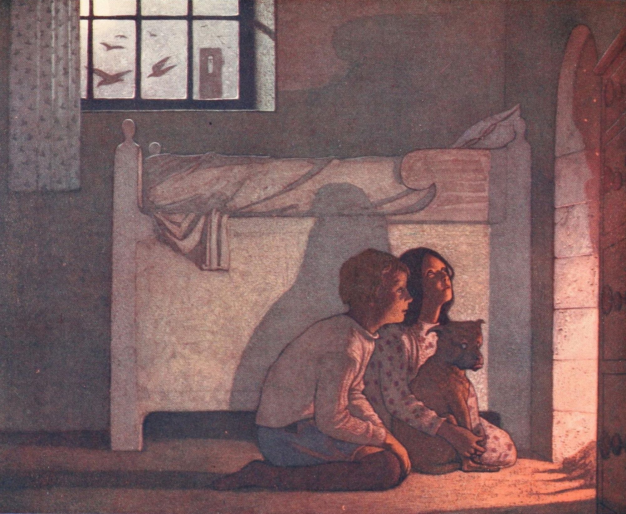 The Blue-bird 1920 They recount their adventures Canvas Art - Winifred Cayley-Robinson (24 x 36)