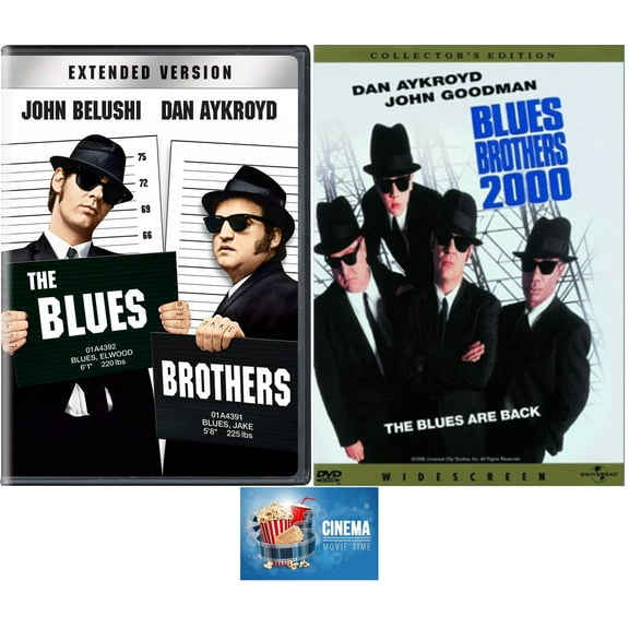 The Blues Brothers Double Feature One 1 & Two 2 DVD Set Includes Cinema Glossy Print Art Card
