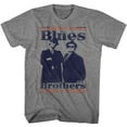 thumbnail image 1 of The Blues Brothers World Class Graphite Heather Adult T-Shirt 3Xl, 1 of 2