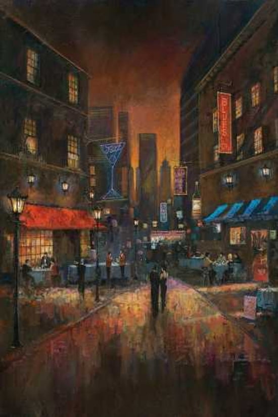 The Blues Club Canvas Art - Ruane Manning (12 x 18)